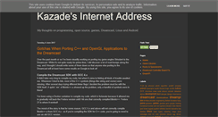 Desktop Screenshot of blog.kazade.co.uk